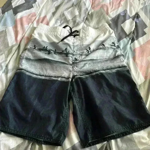 Navy Blue Swim Shorts - Picture 1 of 3